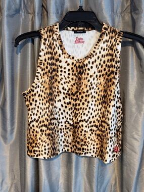 Twin Fantasy by R13 Cropped Top in Cheetah size Medium